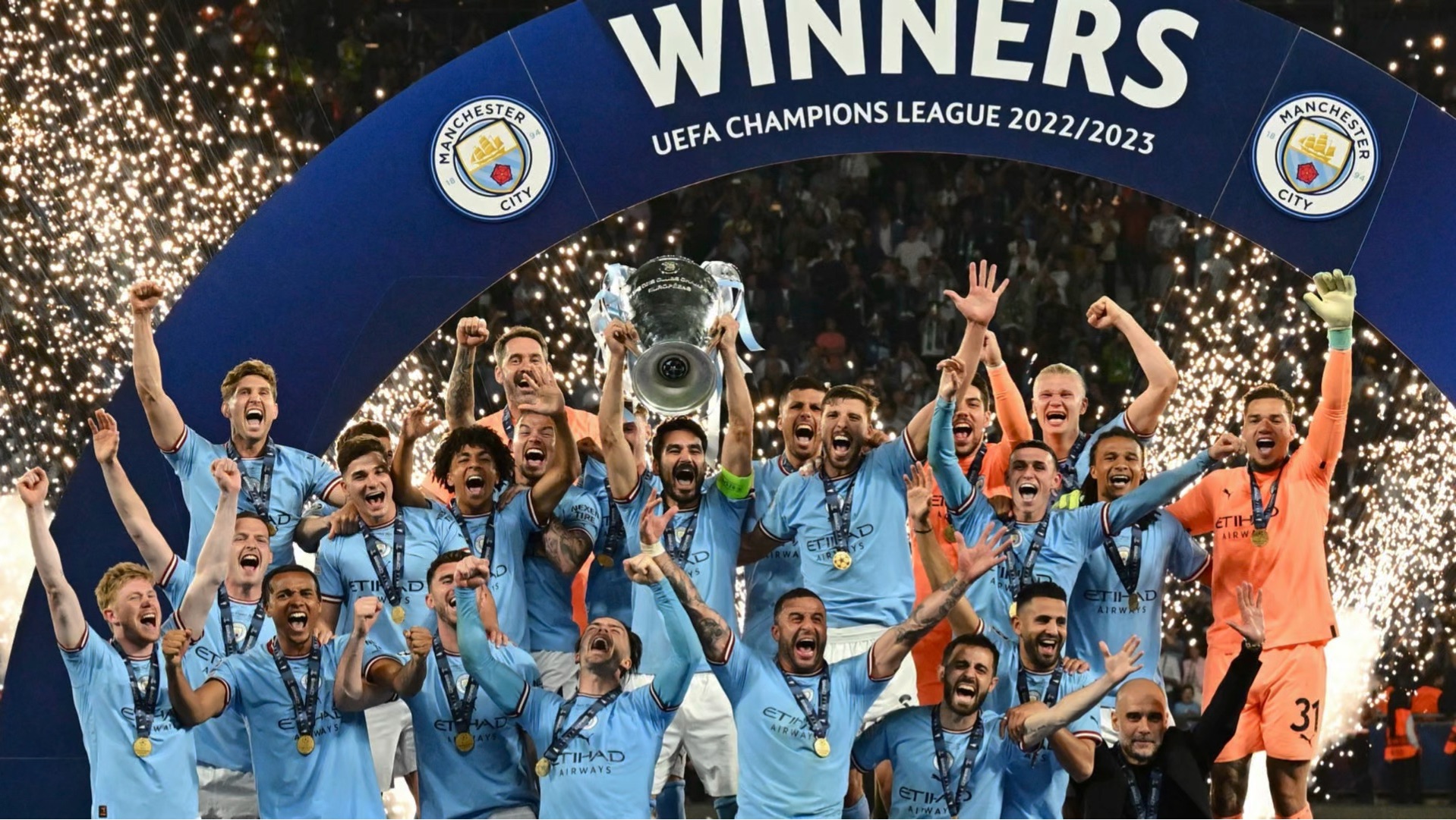 曼城完胜，锁定欧冠四强资格